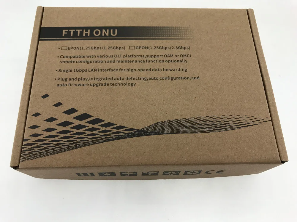 6 шт. APC коннектор GPON ONU FTTO 1GE 1 порт FTTH ONT один LAN OLT 25G Gpon набор микросхем для ZTE Fiber to home