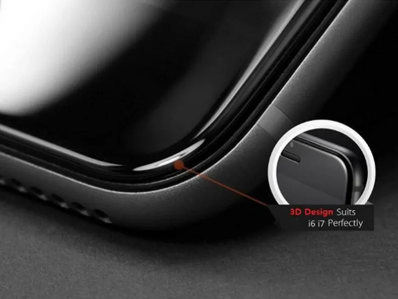 2 шт. углеродное волокно 3D изогнутое закаленное стекло с покрытием для iPhone 6 6s plus