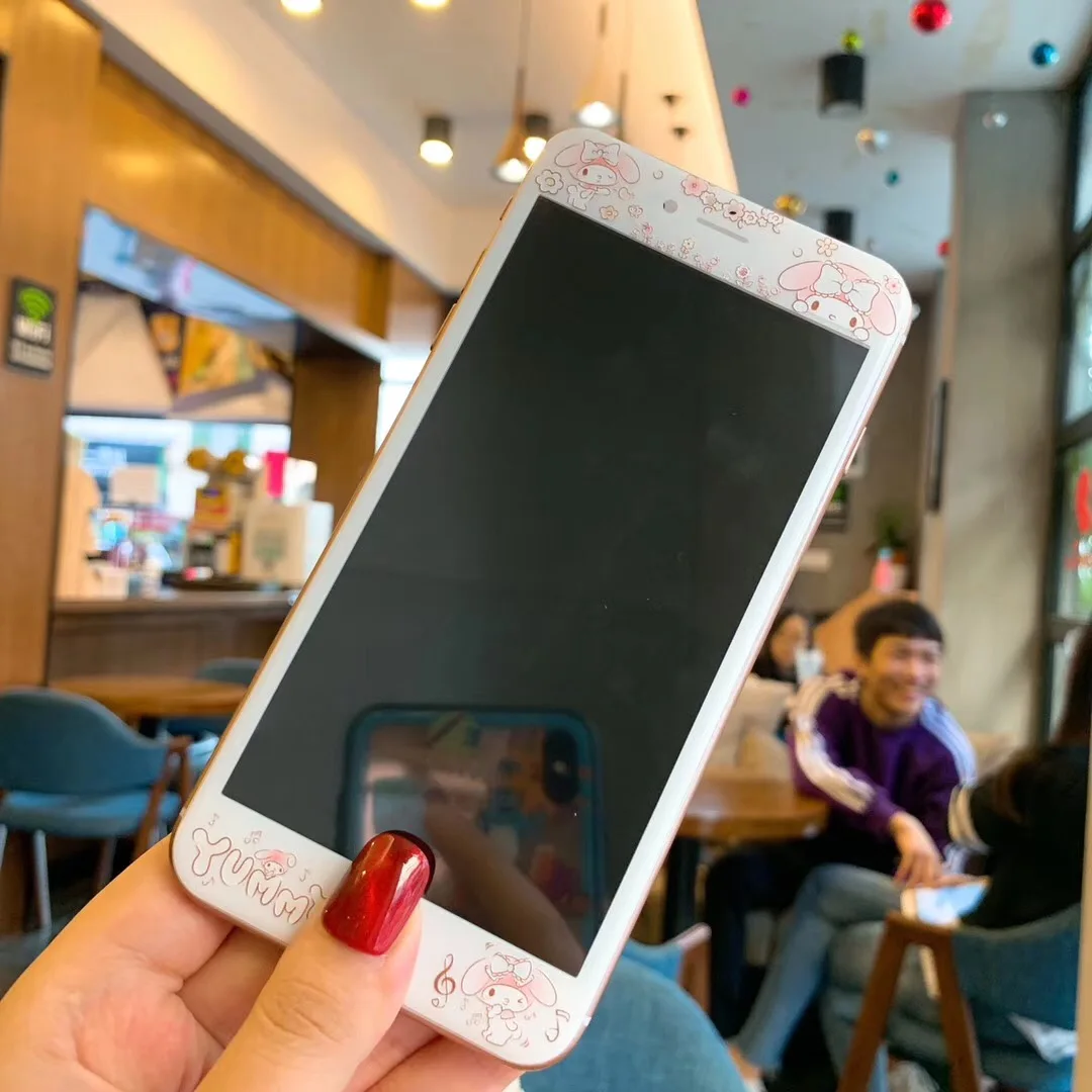 Защитное закаленное стекло для iPhone 6s 6 7 8 plus стеклянная пленка 3D полноэкранная
