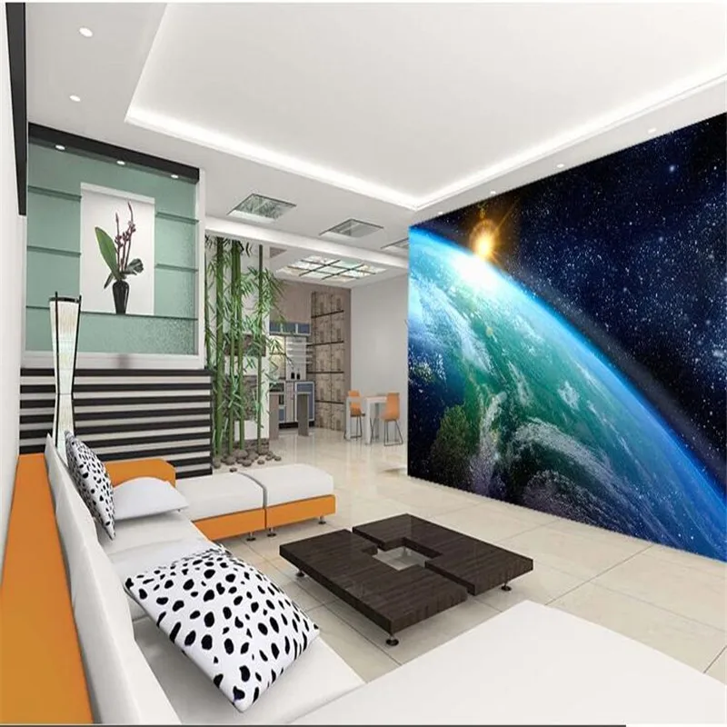 

beibehang шелковые обои 3D галактический космос