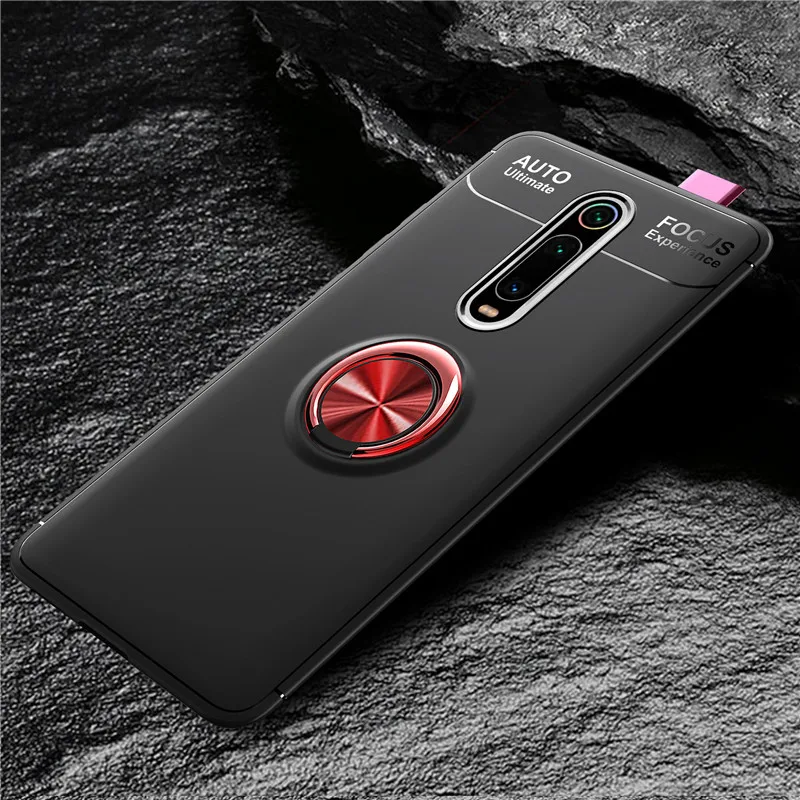 Для Xiaomi Mi 9T Pro Чехол Mi9T кольцевой держатель Мягкая Матовая силиконовая задняя