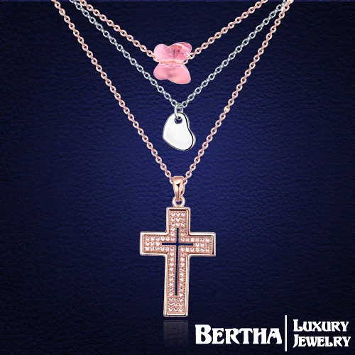 Многослойное женское ожерелье с искусственными кристаллами Сваровски |