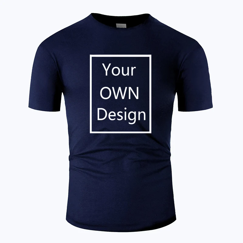 

Your OWN Design Brand Logo/Picture Custom Men and women DIY Cotton T shirt Short sleeve Casual T-shirt tops Tee