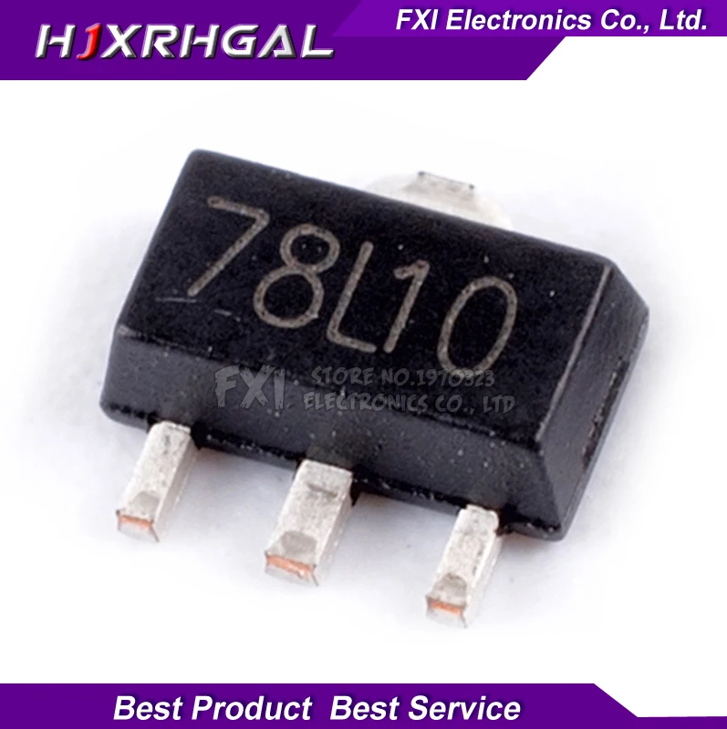 50 шт. 78L10 SOT89 KIA78L10 SMD транзистор | Электронные компоненты и принадлежности