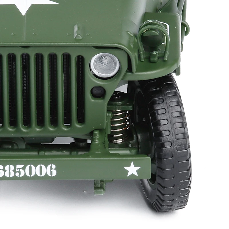 Литой 1:18 из сплава для джипа, военная тактика, модель автомобиля, открывающийся капот, панели, чтобы раскрыть двигатель для детей, Подарочные игрушки