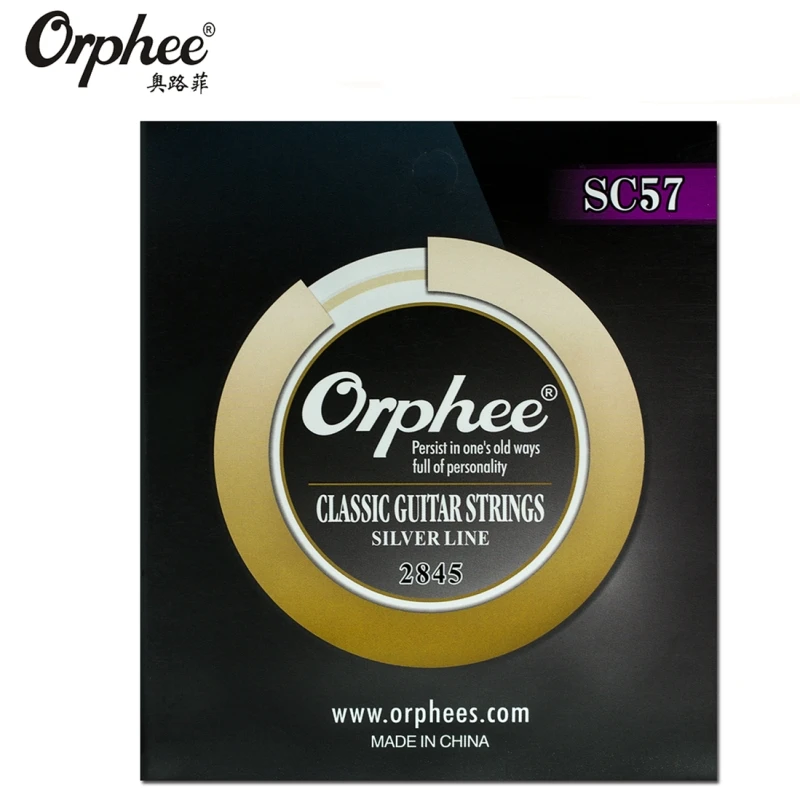 Orphee SC57 028 045 Классические гитарные струны из нейлона с серебряной оболочкой