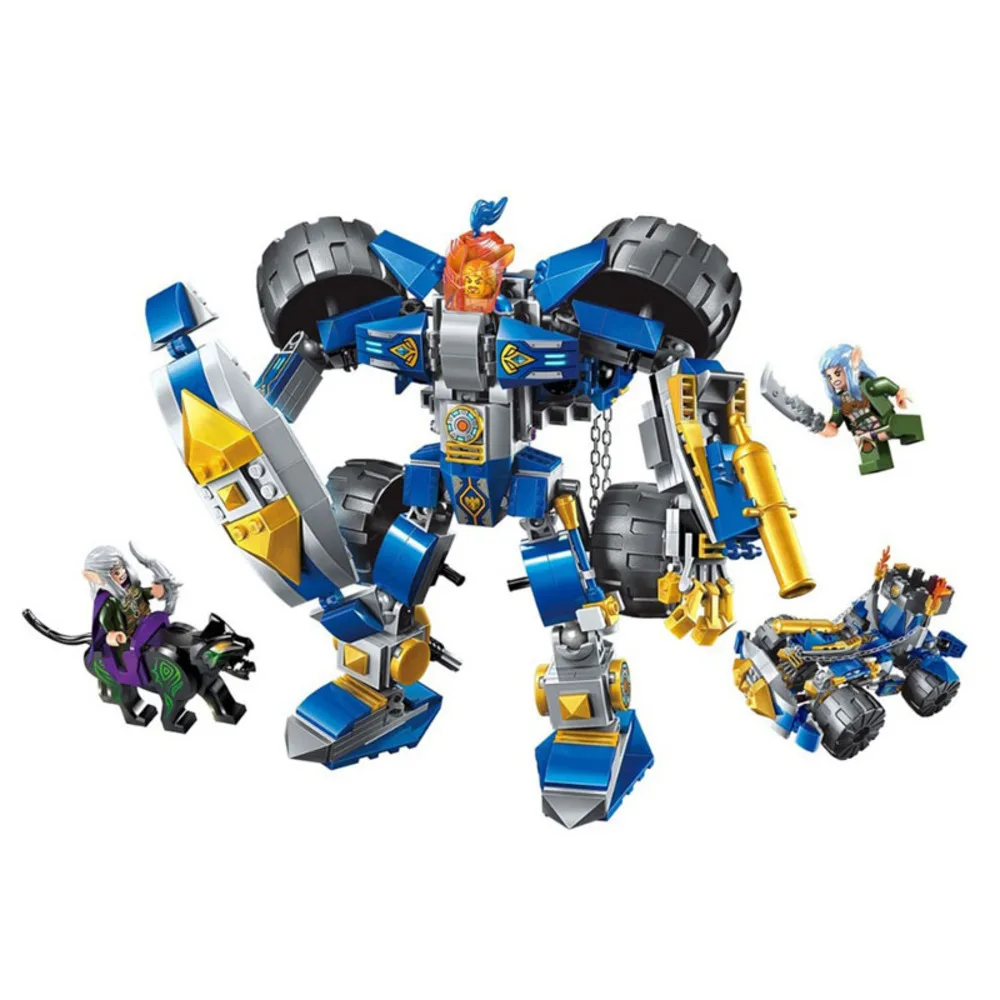Просвещения Building Block войны of Glory замок рыцарей машины рыцарь 3 фигурки 372 шт.
