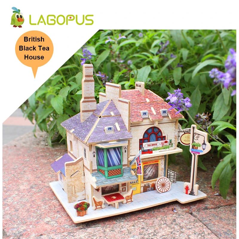 Lagopus 3D головоломка DIY Головоломка для раннего обучения детей образовательная