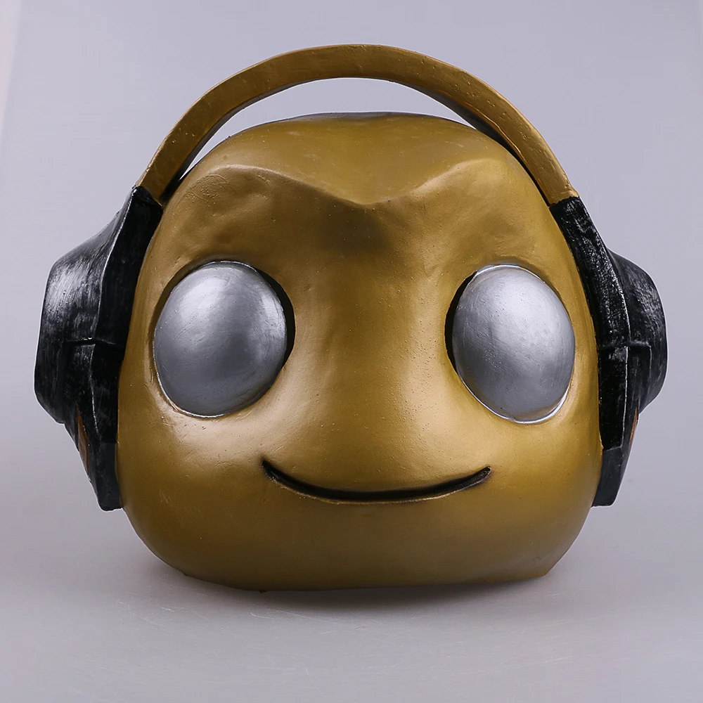 Горячая игра маска OW Косплэй маски Lucio латекс кожи головы для наращивания на всю