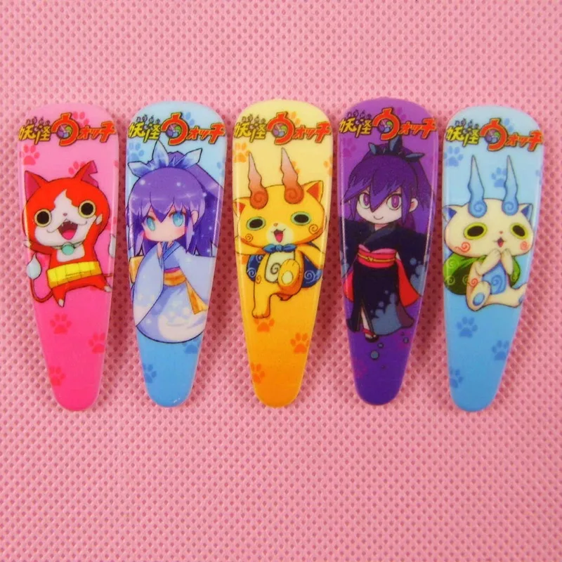 5 шт./лот Kawaii yo-kai yokai часы модные головные уборы заколки для волос аксессуары детей