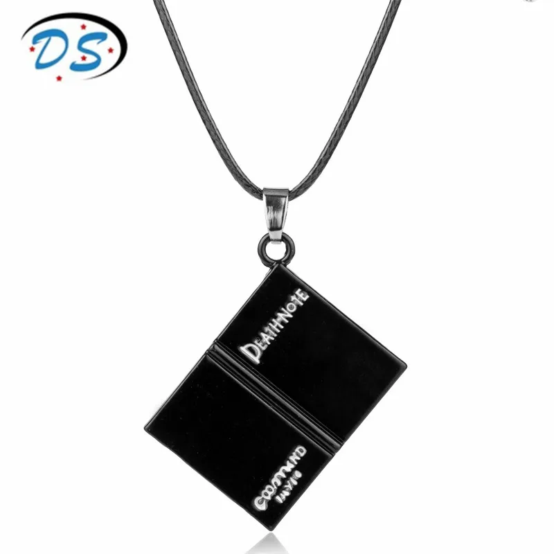 Death Note Book Pendant Necklace Leather Cord Colar Movie Jewelry Accessories