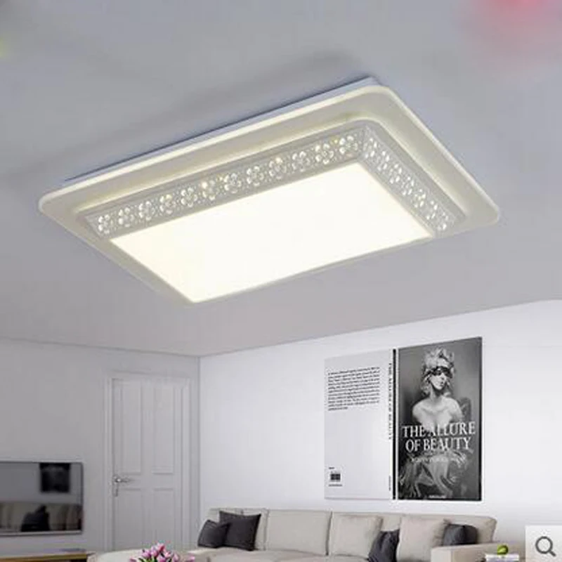 Светильники для гостиной прямоугольная атмосфера минималистичный современный