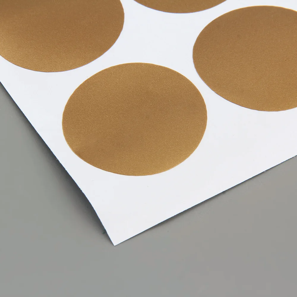 Хит продаж 2017 стильная Настенная Наклейка в Золотой горошек круглая наклейка