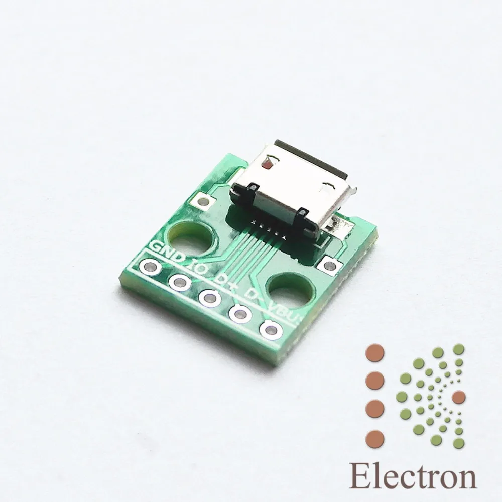 10 шт./компл. 5-контактный разъем MICRO USB DIP-адаптер 2 54 мм штырьковый PCB | Компьютеры и