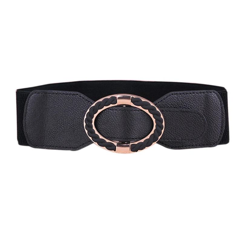2017 классический черный кожаный широкий металлический пояс пряжкой Ремни для Для