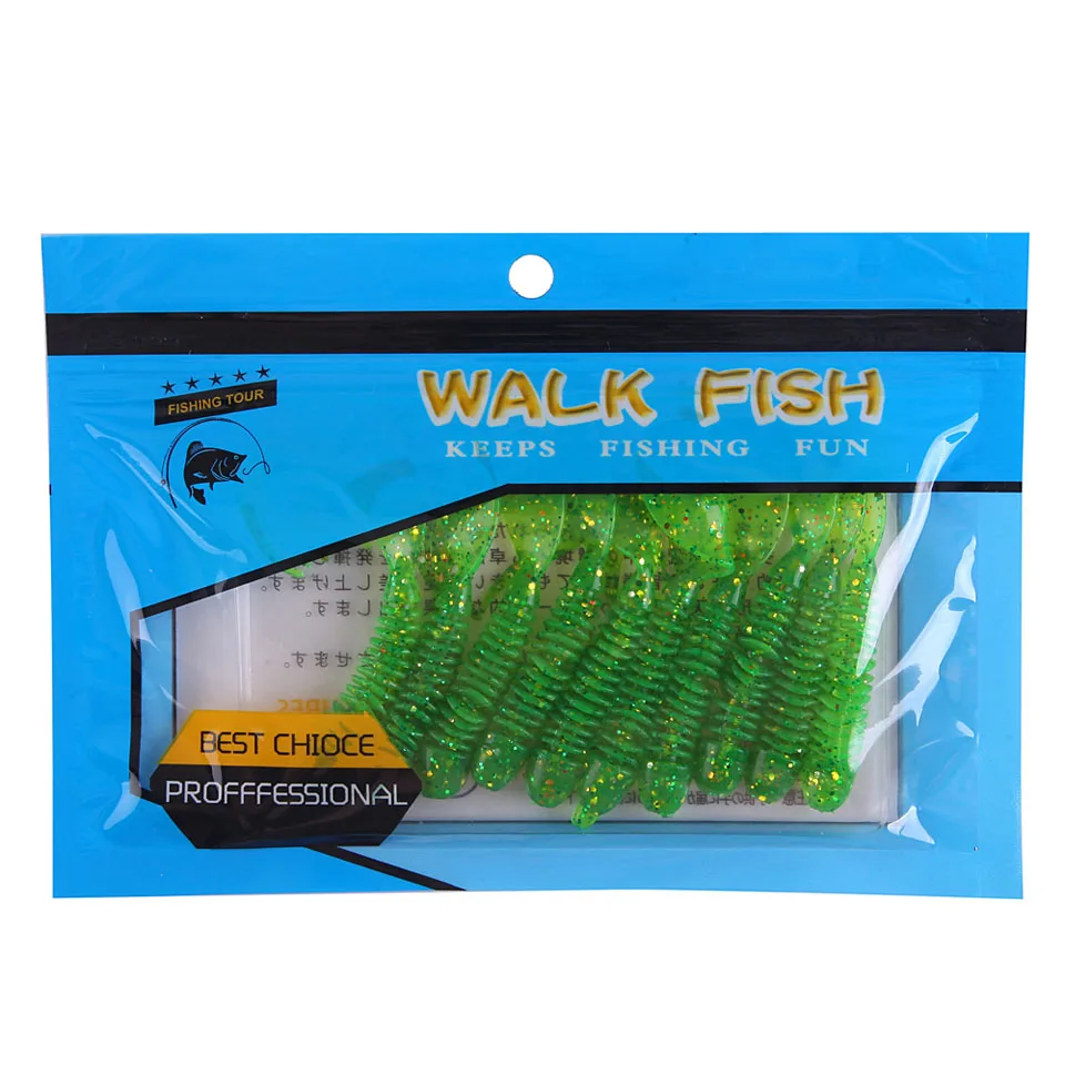 Walk Fish новая Рыболовная Приманка 10 шт./лот 7 см/2 4 г мягкая Резьбовая нить
