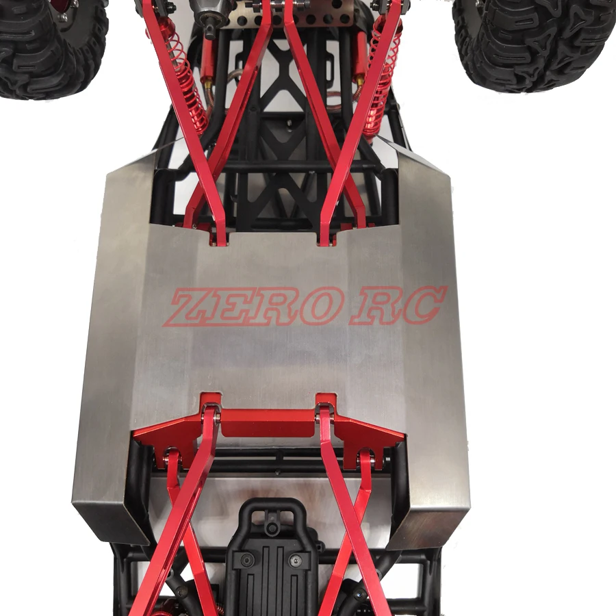 RC 1/10 грузовиков осевой Рейф рулон клетка из нержавеющей дна Защитная панель