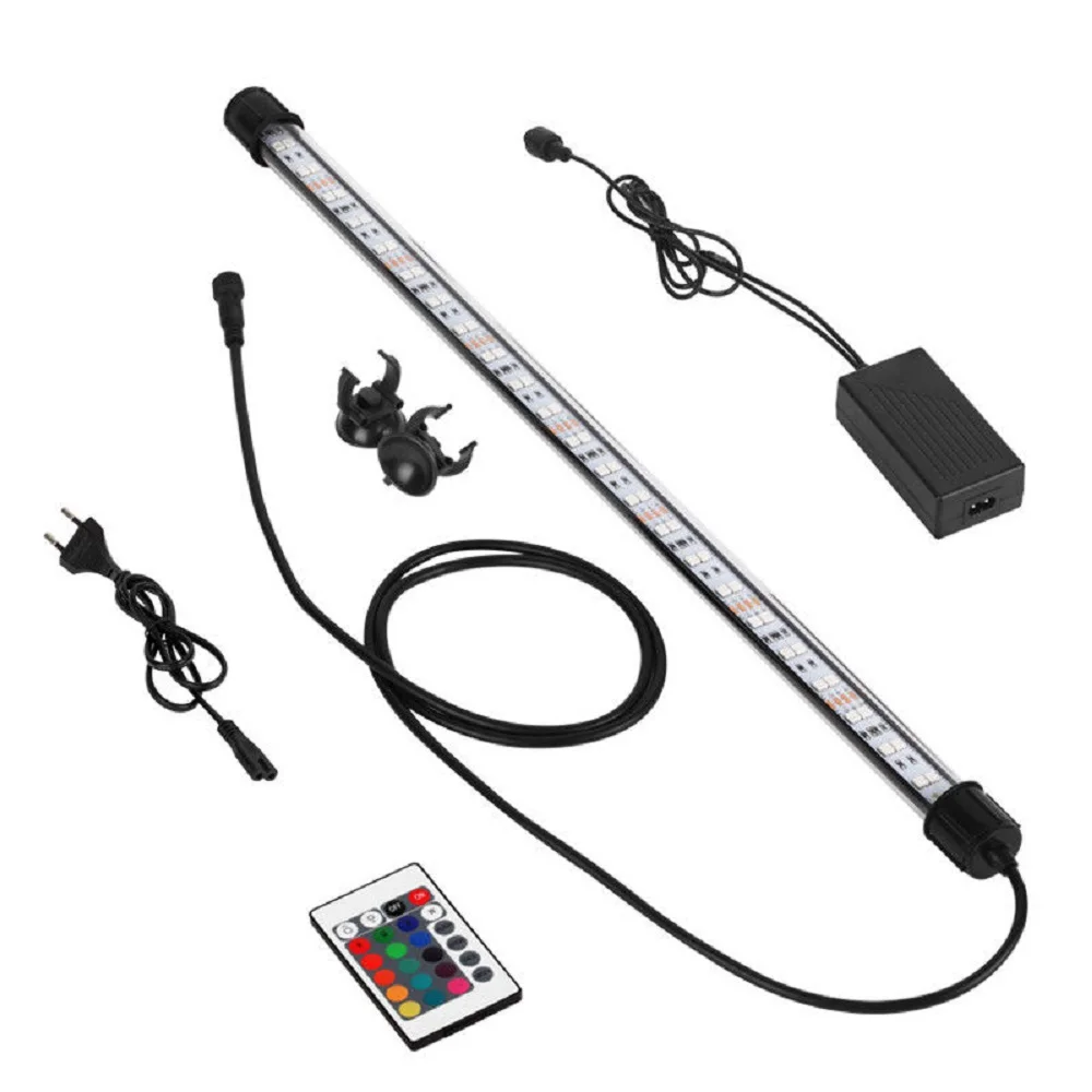 RGB светодиодный светильник для аквариума смильное освещение Погружные Подводные