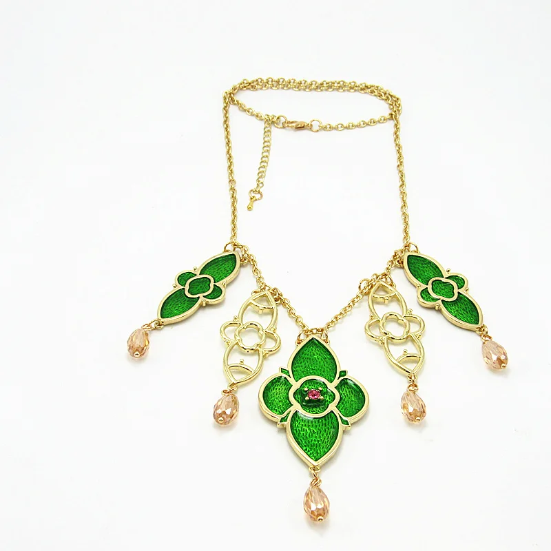 1 Necklace Новое ожерелье Аладдин Принцесса Жасмин Ожерелье косплей женские подарки - Окраска металла: 1 Necklace