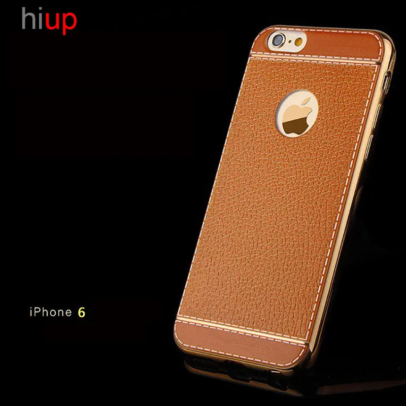 Mobile Phone Case For iPhone 6 6S 7 Plus Plating Lichee Leather Housing Bag Skin Sheath Shell | Электроника