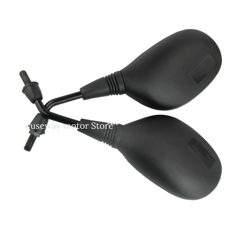 Pair black universal motorbike side mirrors moto rearview mirror 8mm 10mm motocross dirt pit bike motorcycle | Автомобили и