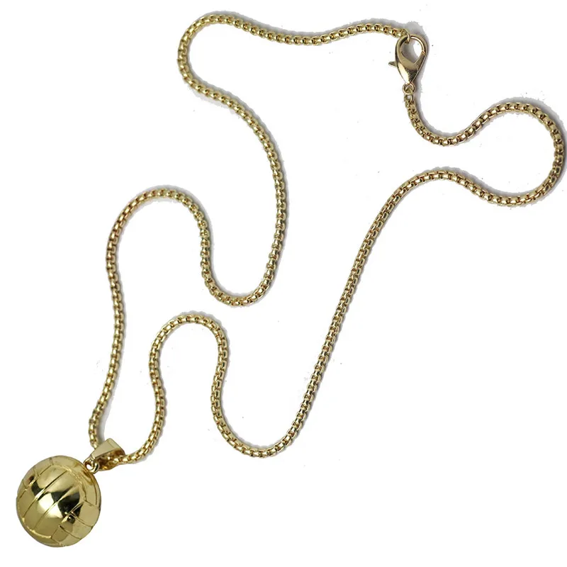 Мужская Волейбольная подвеска цепочка из нержавеющей стали золотой цветной