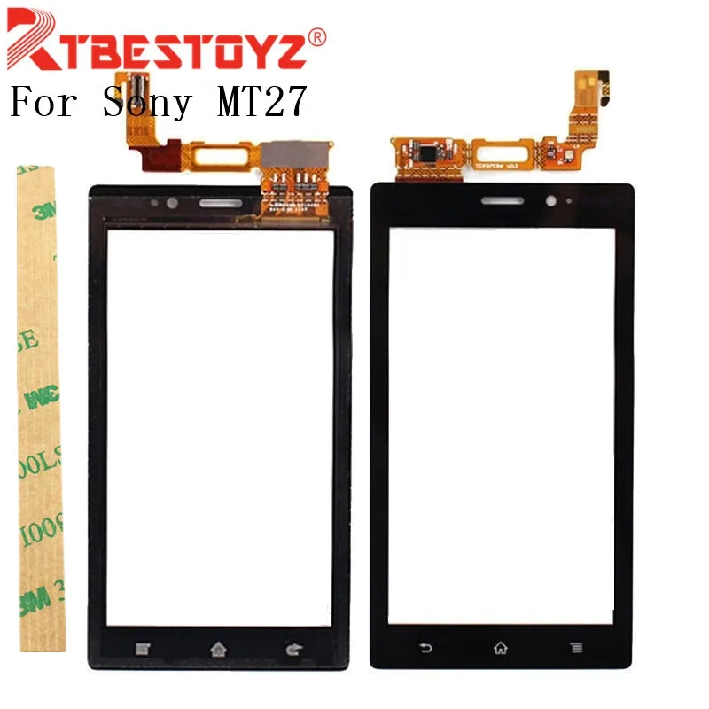 

Высококачественный сенсорный экран 3,7 дюйма для Sony Xperia Sola MT27 MT27i дигитайзер Сенсорная панель Переднее стекло объектив