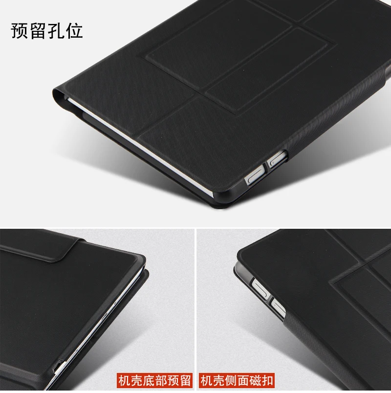 Тонкая беспроводная Bluetooth клавиатура с подставкой кожаный чехол для Microsoft Surface GO