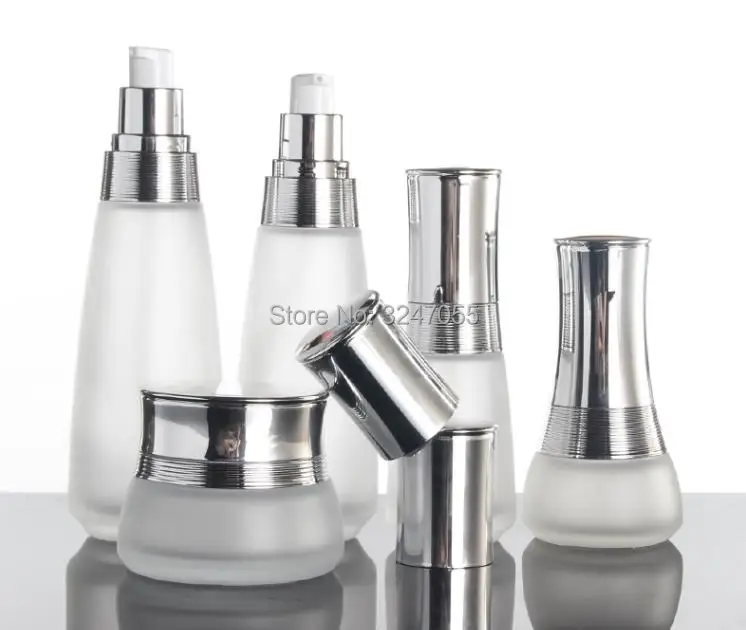 10 шт 120ml100ml45ml30ml стеклянная косметическая бутылка для лосьона пустая портативная