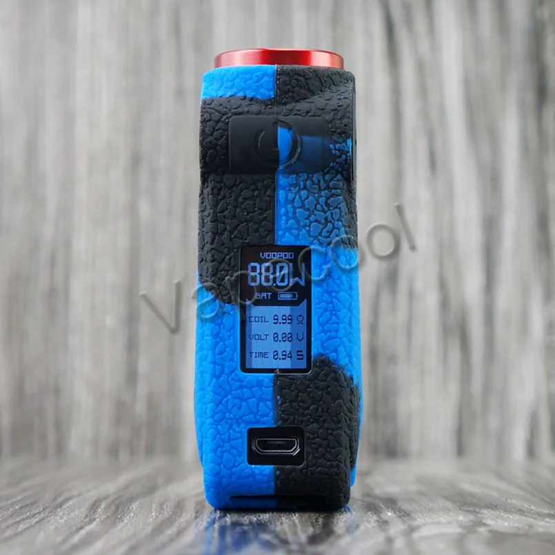 2 шт. силиконовый чехол для Voopoo MOJO 88 Вт 2600 мАч резиновый стикер кожи Корпус Корпуса