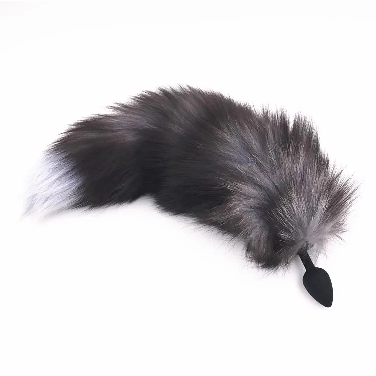 Silicone Anal Plug Fox Tail Metal Sex Toy Toys Erotic Butt for Woman And Men Sexy Adult | Красота и здоровье