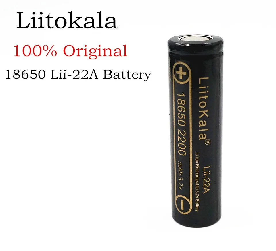 Литий-ионные батареи HK Lii - 22A LiitoKala 3 7 в 18650 2200 мА · ч перезаряжаемая литий-ионная