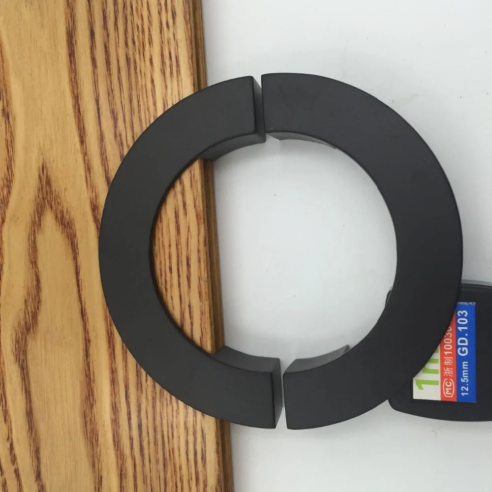 Высококачественные полукруглые ручки 96 мм черные замак для выдвижных ящиков