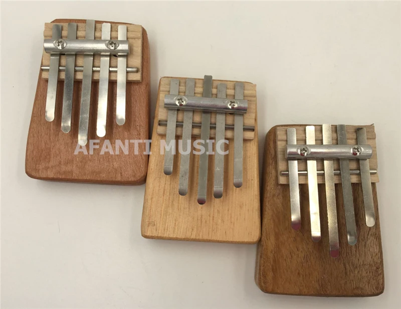 Afanti Музыка 5 клавиш Kalimba Mbira большой палец фортепиано красное дерево традиционные