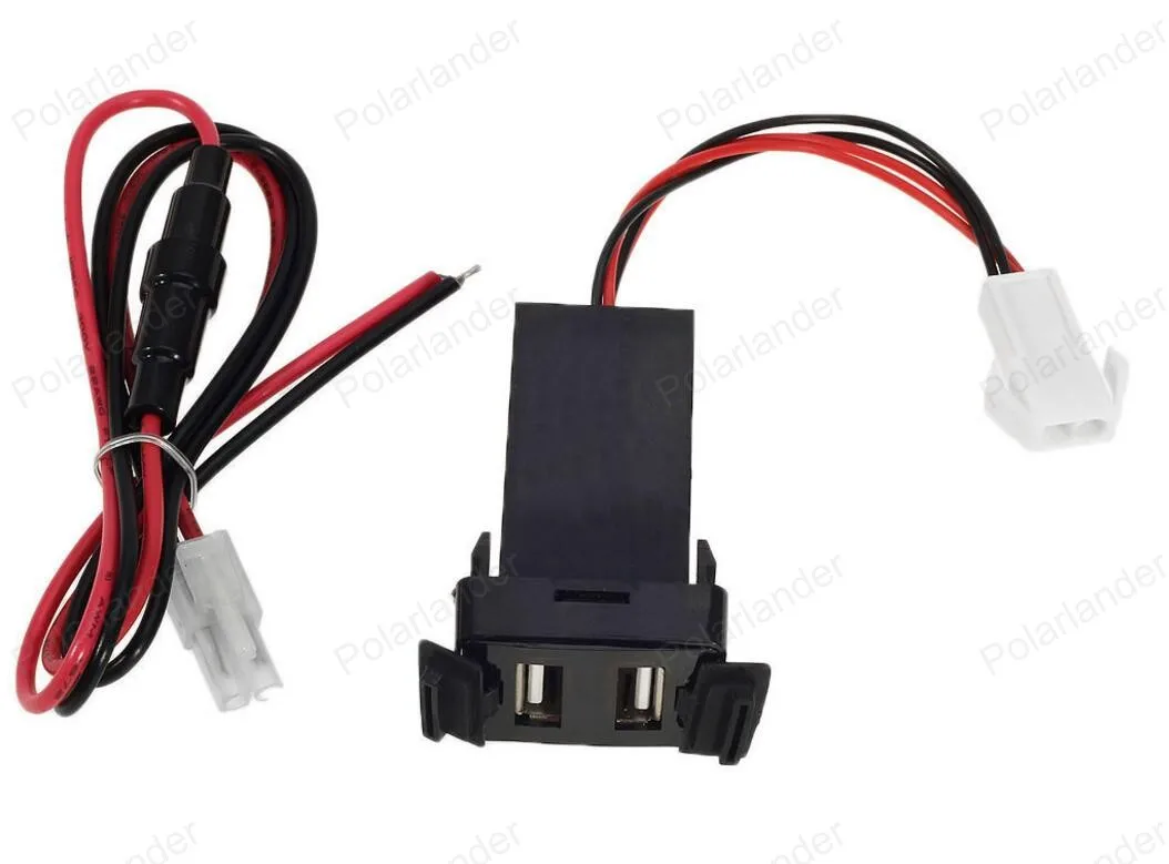 Автомобильное зарядное устройство для Toyota 5V 2.1A с двумя usb-портами автомобильный