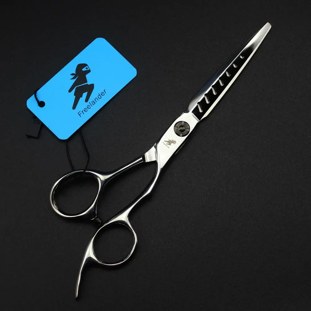 Stainless Steel Hair Cutting Scissor With holes Hairdressing Scissors Straight Thinning Barber Salon Tools | Красота и здоровье