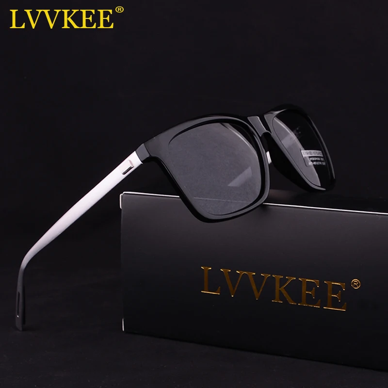 

LVVKEE Brand Classic Polarized Sunglasses Men Driving Square Black Frame Eyewear Male Sun Glasses For Men Wome Oculos Gafas