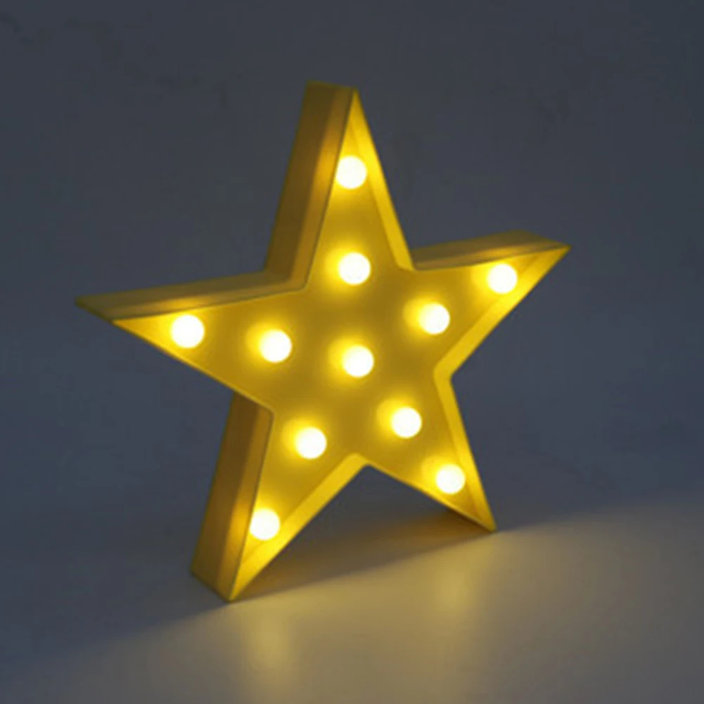 

LED Night Light Star Table Lamps Romantic 3D Wall Lamp Kids Gift Home Decor 1pc