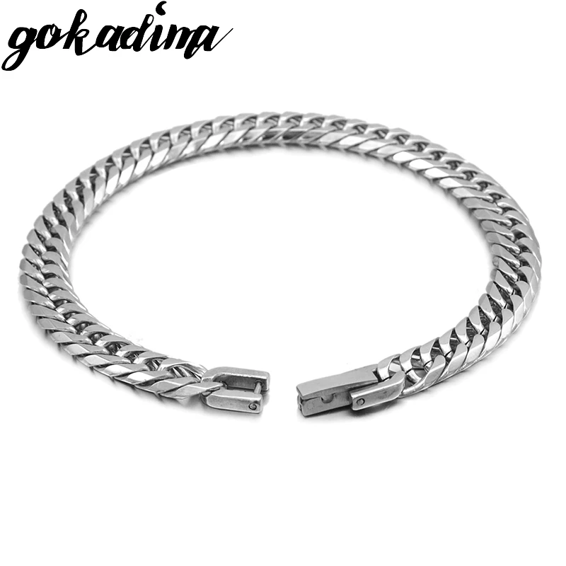 Женский браслет Gokadima из нержавеющей стали, подарок на Рождество 2017, ювелирные изделия для вечеринок