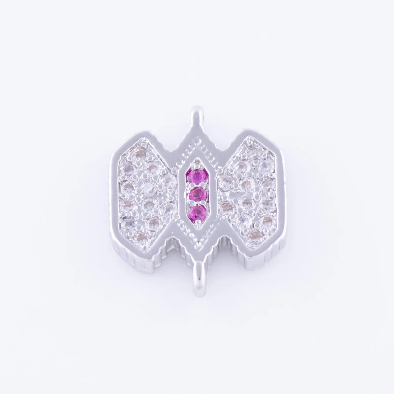 Бусины для браслета с микрозакрепкой из циркона|charm connectors|connectors for braceletsjewelry findings |