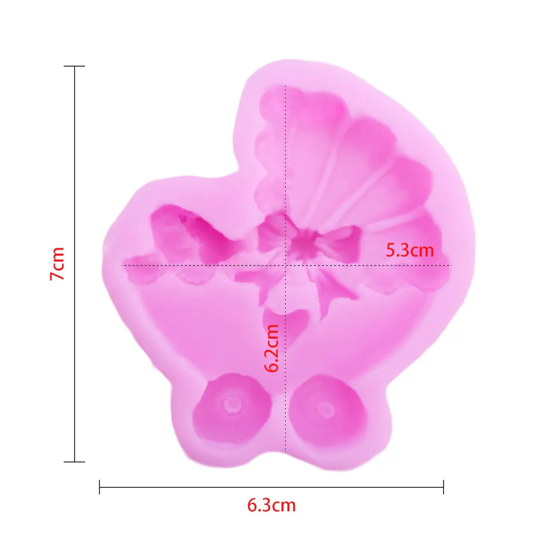 Трафареты для тортов 1 шт. 3D в виде детской коляски силиконовая форма мыла