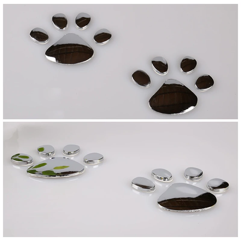 2 шт. наклейки для автомобиля 3D металлический медведь лапа Стайлинг Fiat Punto Volkswagen VW