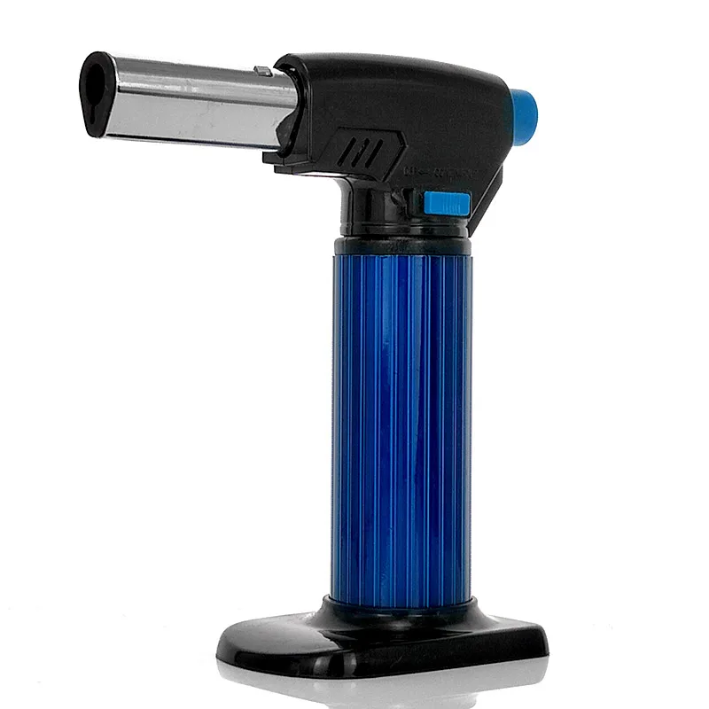 

Windproof Jet Lighter Butane Gas Refillable Cigar Cigarette Lighter Flame Torch Lock Camping Without Gas Fuel