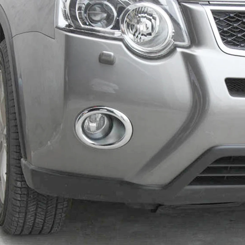 Для Nissan X-Trail T31 2011 2012 2013 хромированный передний противотуманный светильник, накладка на противотуманный светильник, молдинг, декоративная рамка