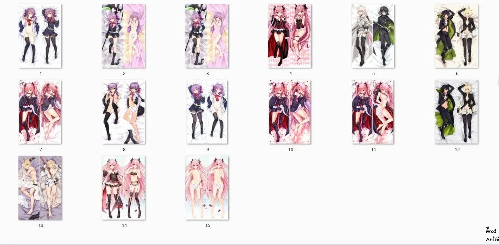

Горячая Распродажа anime owari no seraph персонажи Shinoa Hiragi наволочка для диванной подушки Seraph of the End Вампирское царство наволочка для тела
