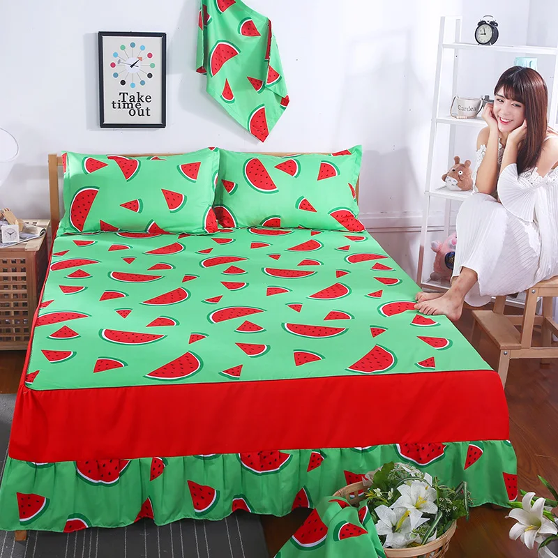 Новинка 100% хлопок белая кружевная простыня с вышивкой для свадебной кровати юбка