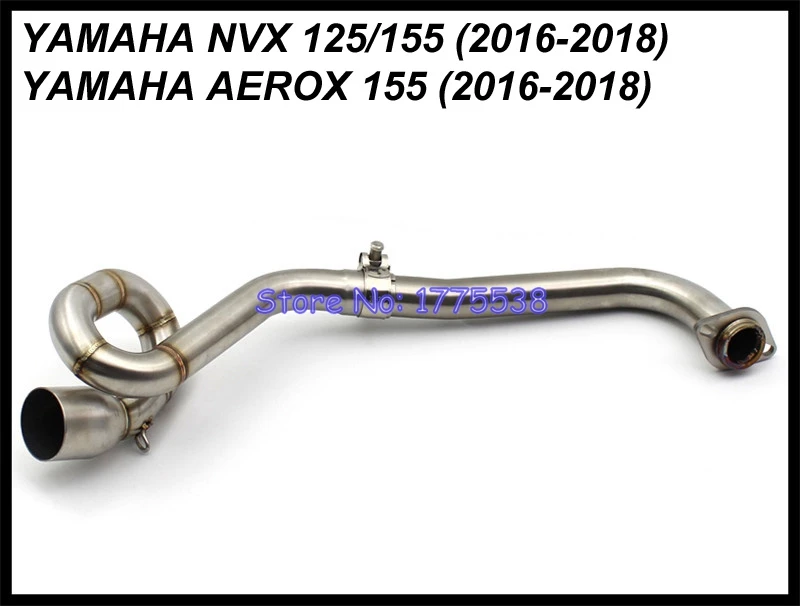 Для Yamaha NVX125 NVX155 AEROX155- мотоцикл глушитель системы подключения трубы дБ Killer углеродного волокна промежуточная труба системы выпуска для NVX125 NVX155 AEROX155