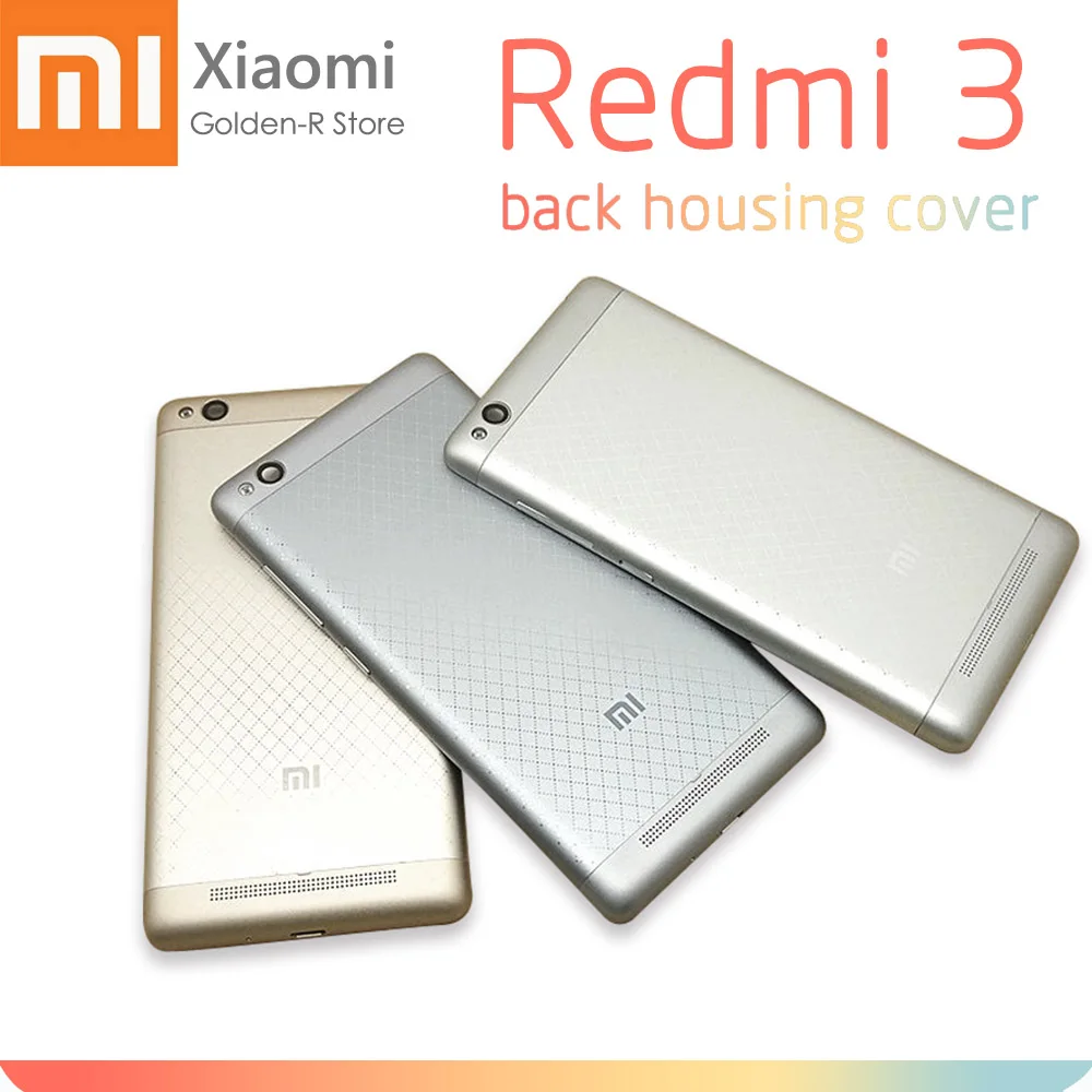 Запасные части для Xiaomi Redmi 3 задняя крышка батарейного отсека + стеклянный