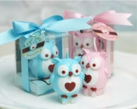 100pcslot baby shower favors birthday party owl candle gifts wedding party decoration souvenirs sn1137
