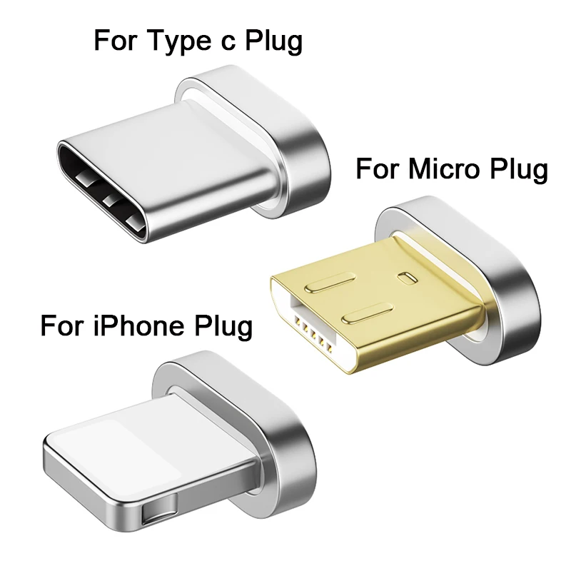 Магнитный штекер для зарядного устройства GREENPORT Micro USB Type-C мобильный телефон iPhone 6
